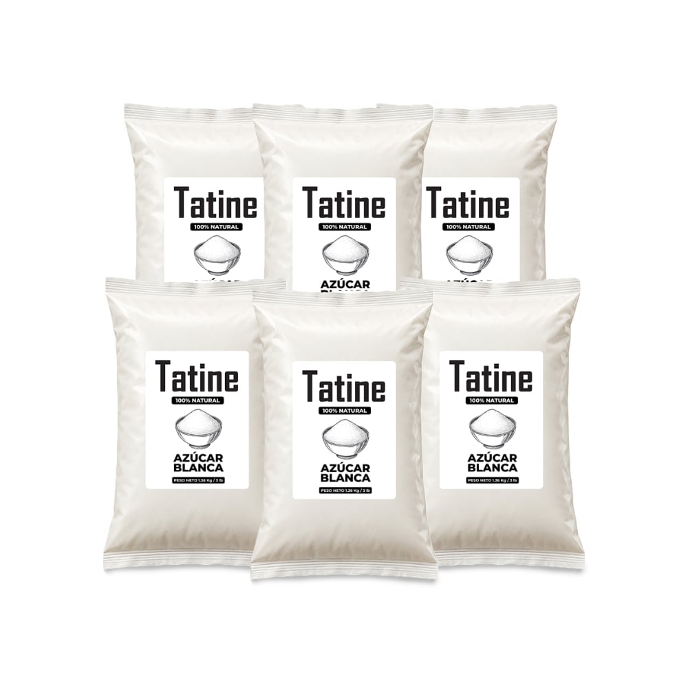 Azúcar blanca Tatine (6 x 1.36 kg / 3 lb) - Imagen 1
