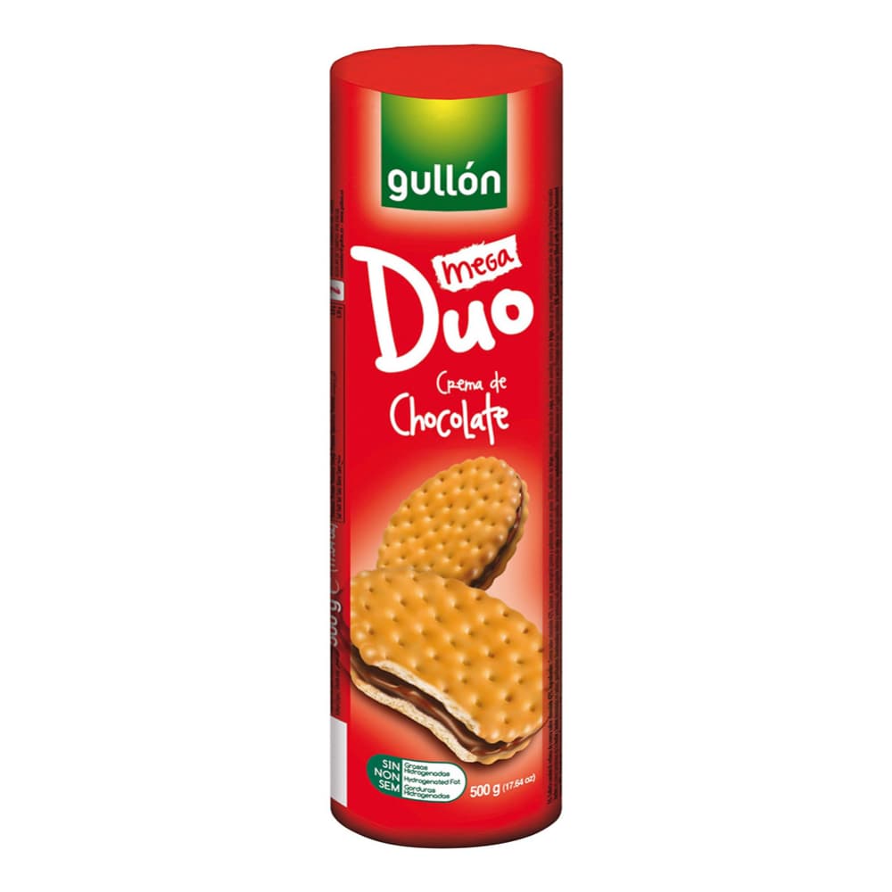 Galletas con relleno de chocolate Gullón Mega Duo (500 g / 1.1 lb) - Imagen 1