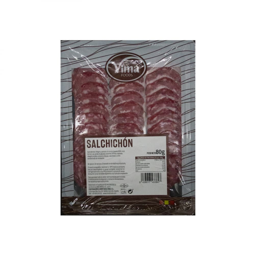 Salchichón loncheado Vima Foods (80 g / 2.82 oz) - Imagen 1