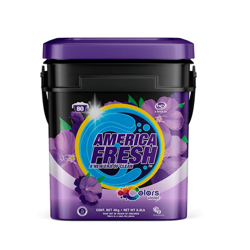 Detergente en polvo de cuidado extra America Fresh (4 kg / 8.8 lb) - Imagen 1