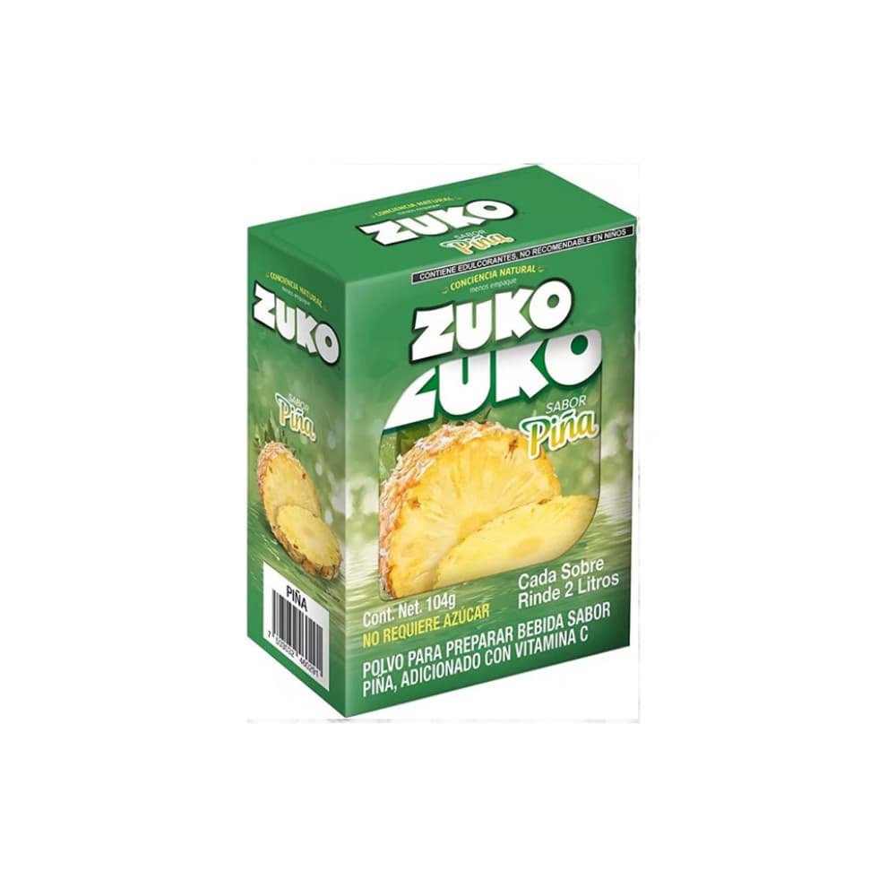 Refresco instantáneo sabor piña Zuko (104 g / 3.66 oz) - Imagen 1