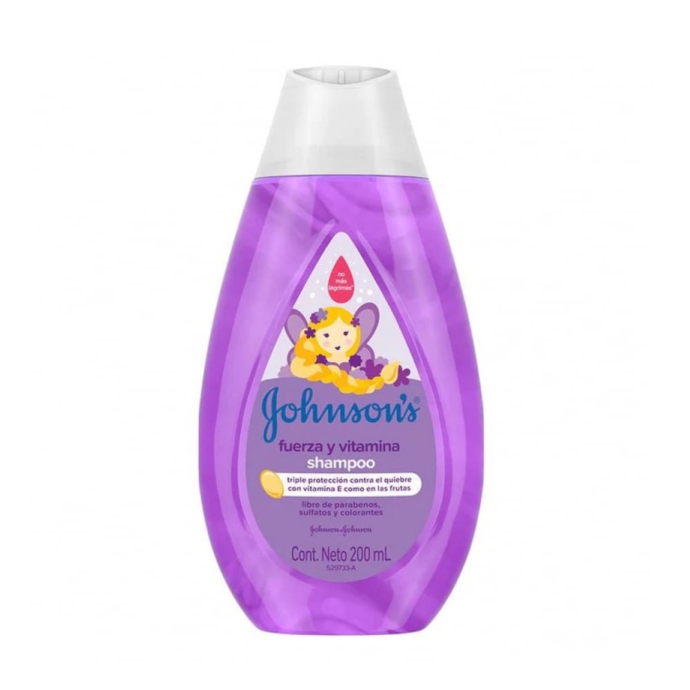 Champú para bebés fuerza y vitamina Johnson's (200 ml) - Imagen 1