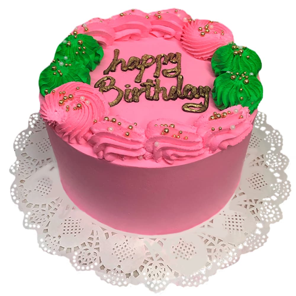 Cake de chocolate con nata rosada Deyi&Sweet (10 personas) - Imagen 1