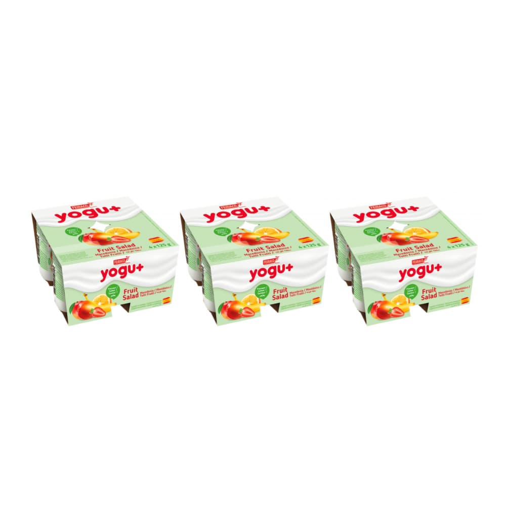 Yogur pasteurizado sabor a macedonia (12 x 125 g) - Imagen 1