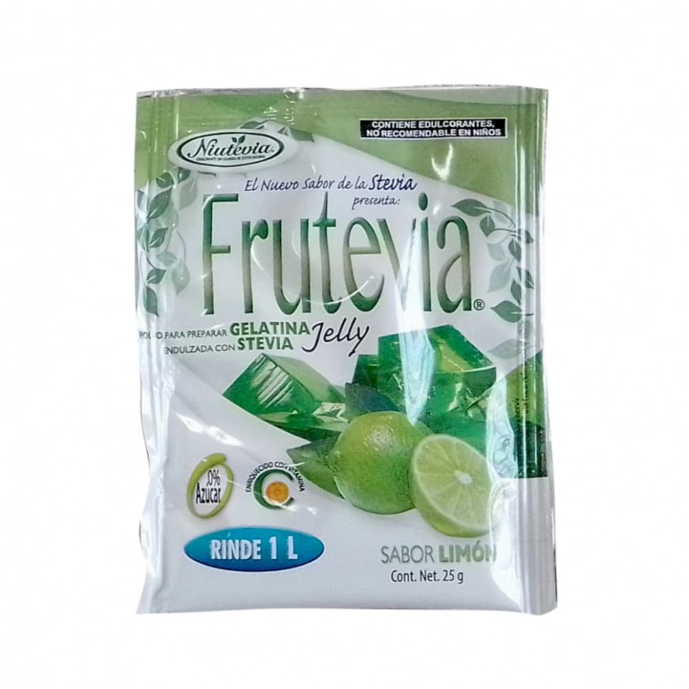 Gelatina sabor limón Frutevia (25 g) - Imagen 1