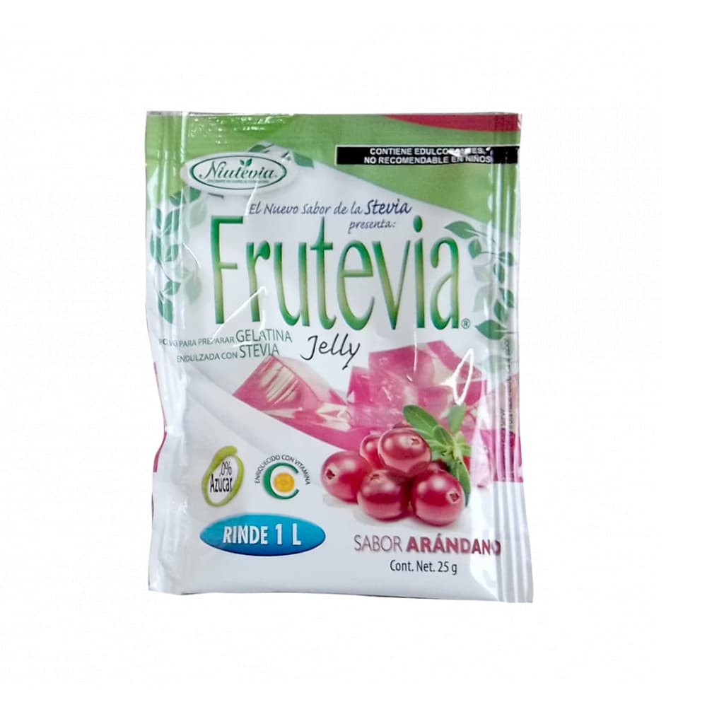 Gelatina sabor arándanos Frutevia (25 g) - Imagen 1