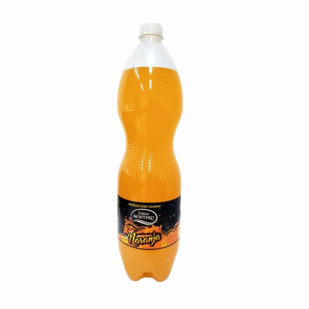 Refresco sabor naranja cero calorías Ciego Montero (1500 ml) - Imagen 1