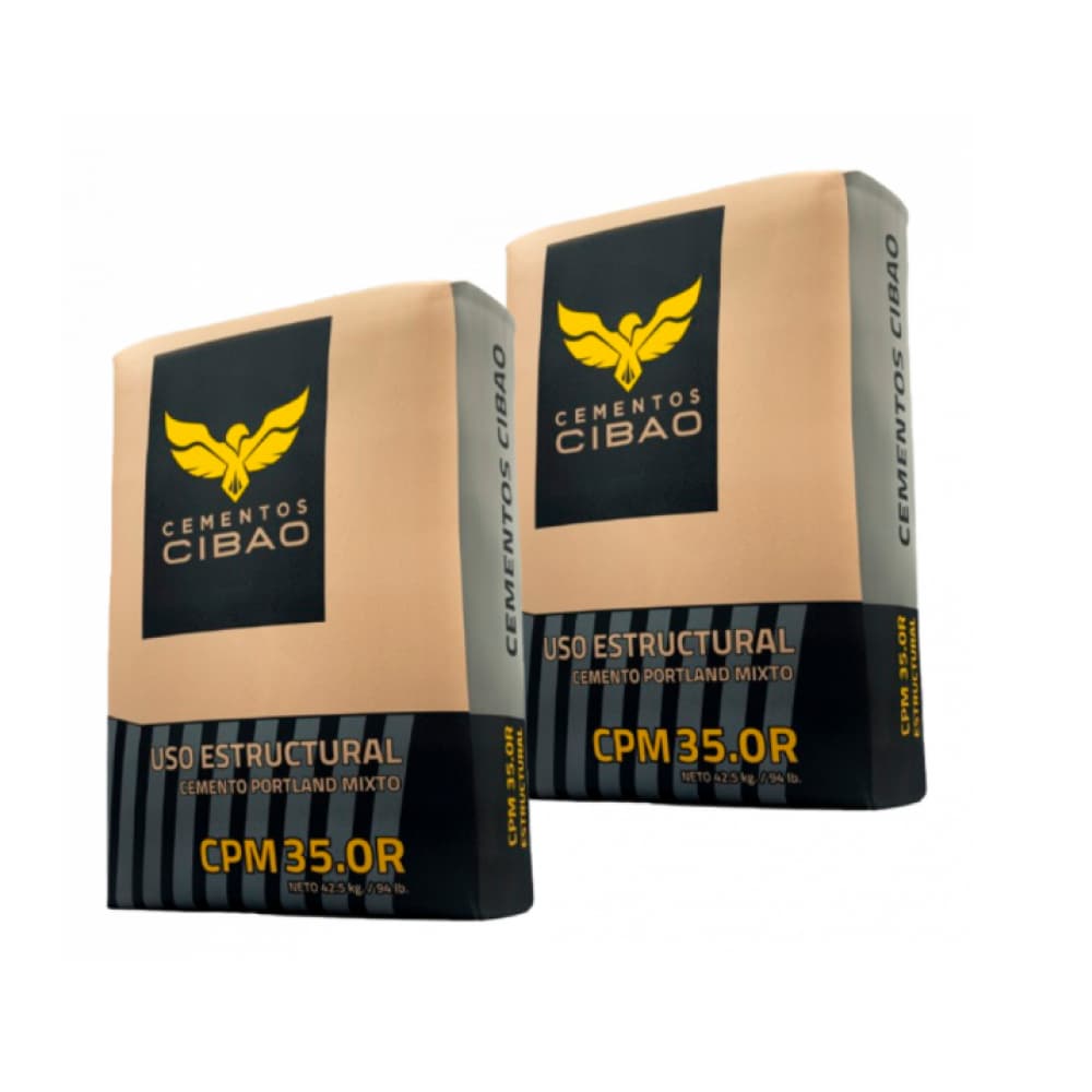 Cemento gris Cibao P350 (2 x 42.5 kg / 94 lb) - Imagen 1