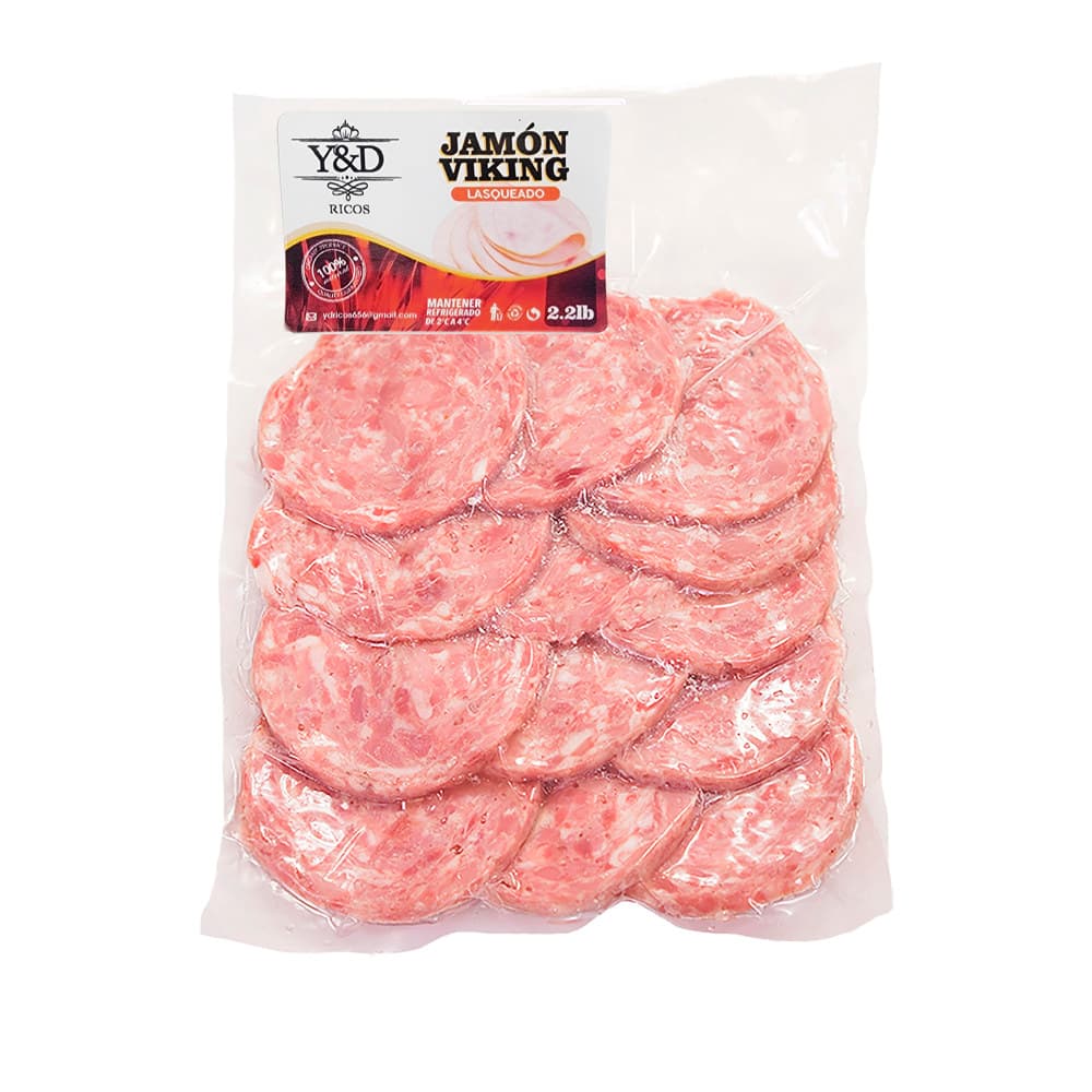 Jamón viking lasqueado Y&D Ricos (1 kg / 2.2 lb) - Imagen 1