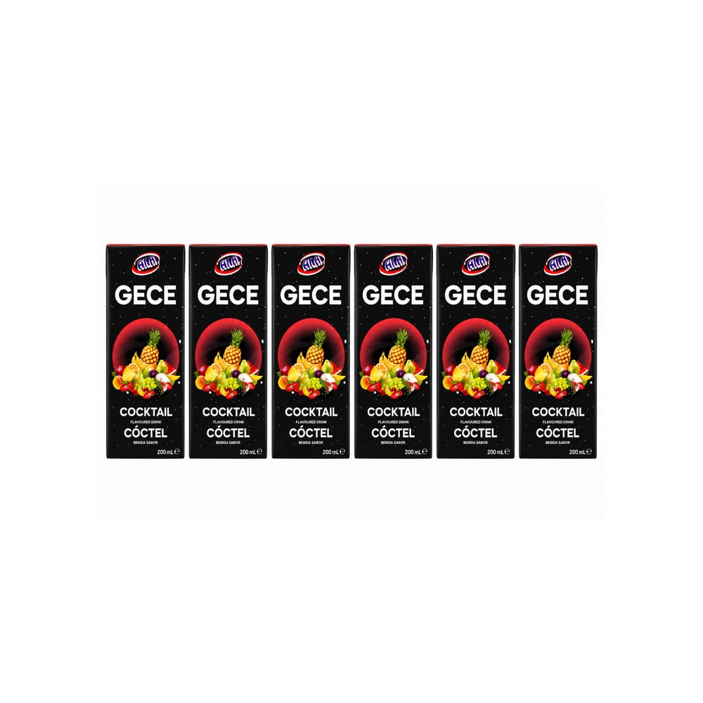 Bebida sabor cóctel Gece (6 x 200 ml) - Imagen 1