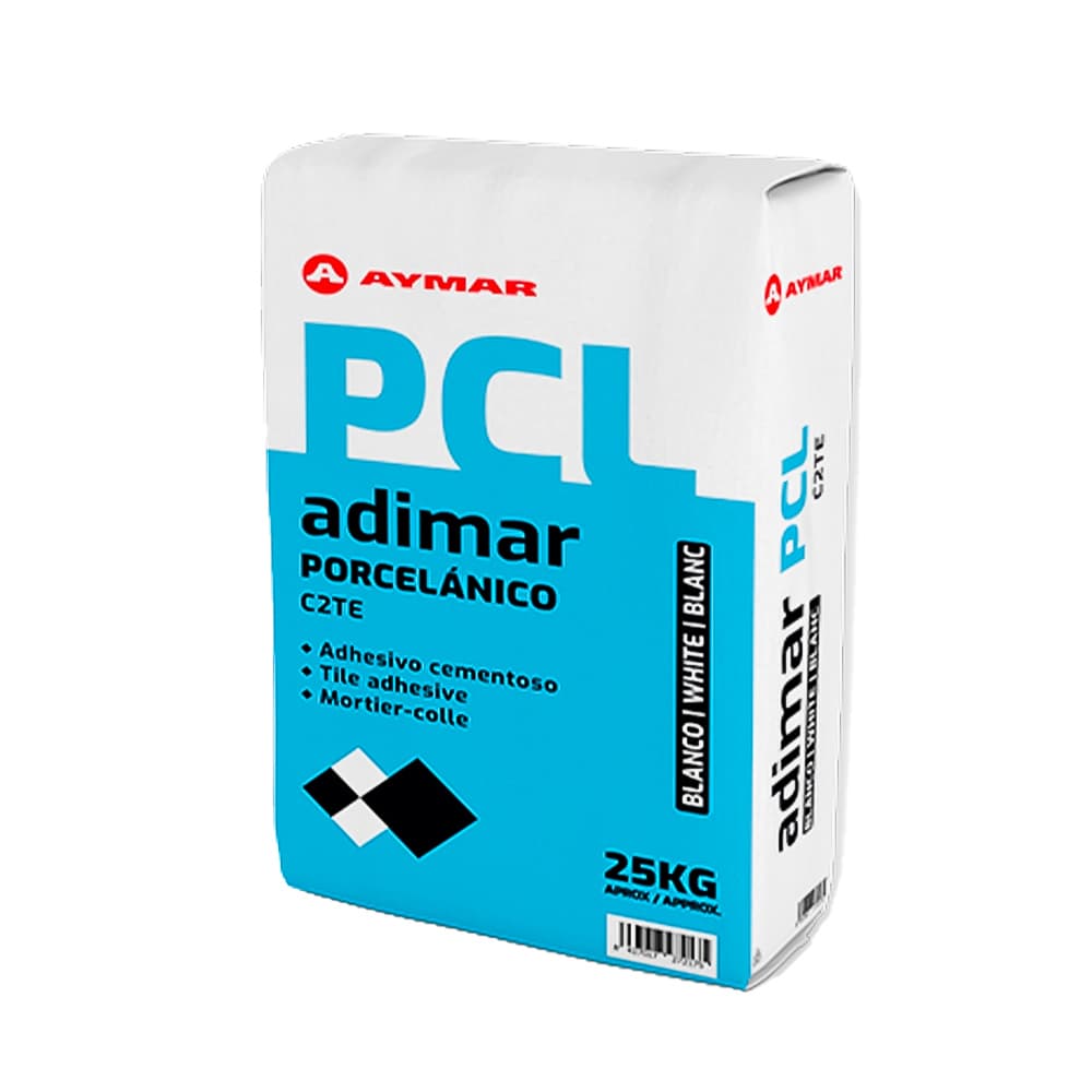Adhesivo cementoso porcelánico blanco Adimar (25 kg / 55.11 lb) - Imagen 1