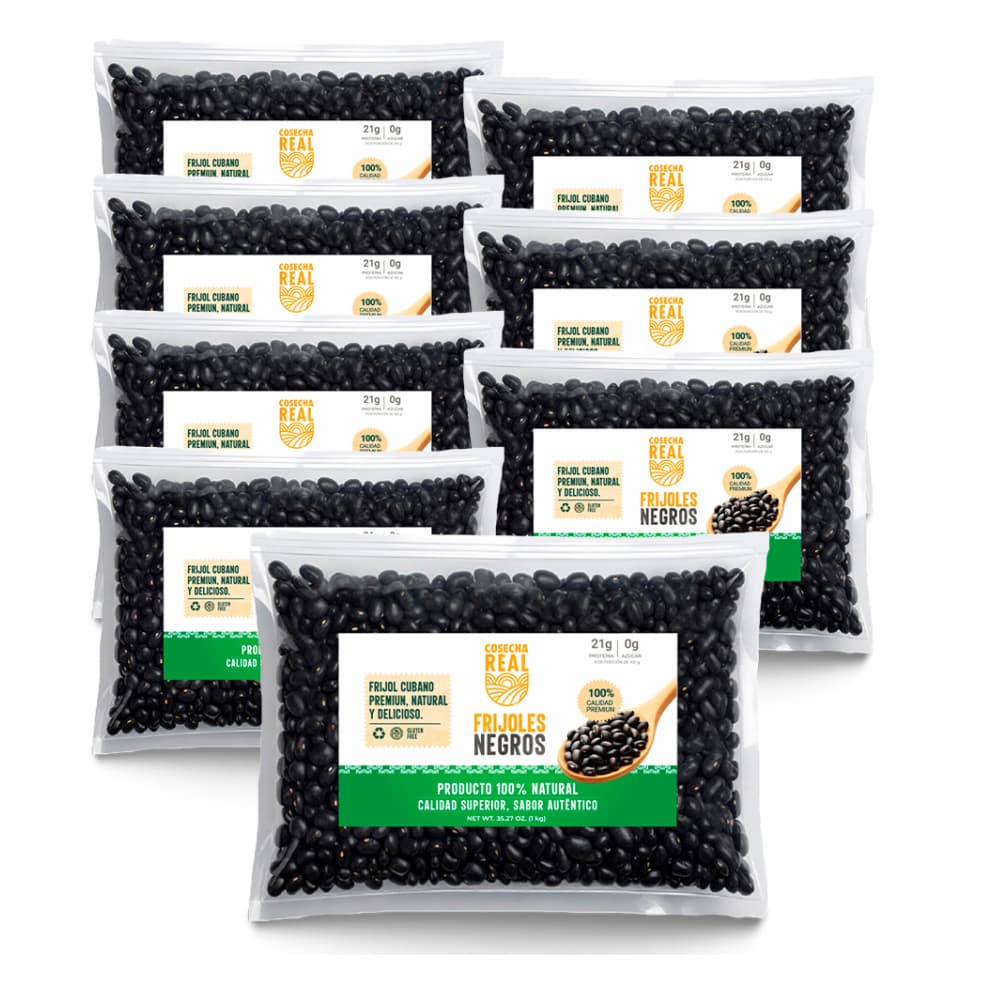 Frijoles negros Cosecha Real (8 x 1 kg / 2.2 lb) - Imagen 1