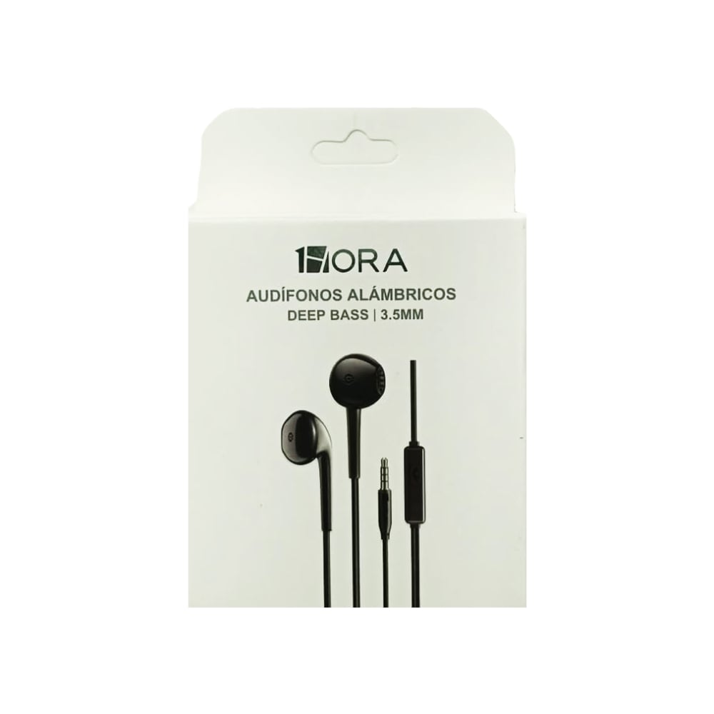 Audífonos alámbricos Deep Bass 3.5 mm 1Hora AUT 117 - Imagen 1