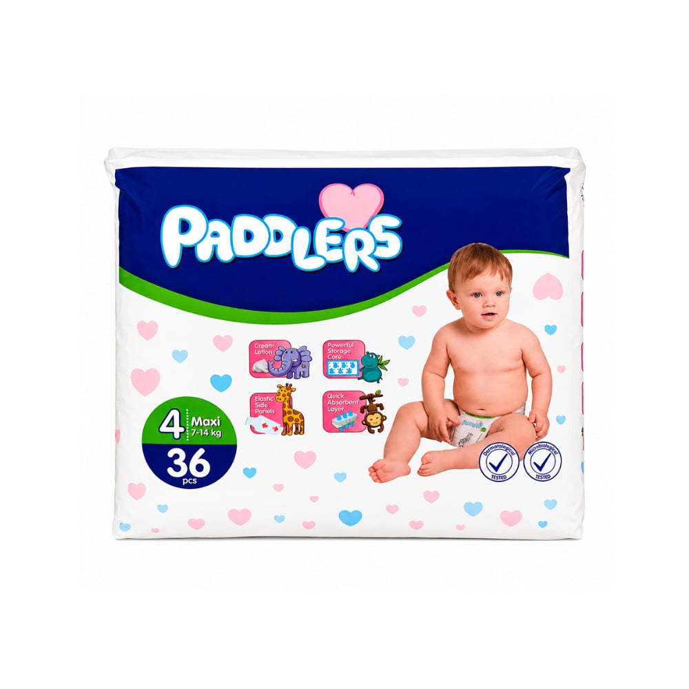 Pañales para bebé etapa 4 Paddlers (36 U) - Imagen 1