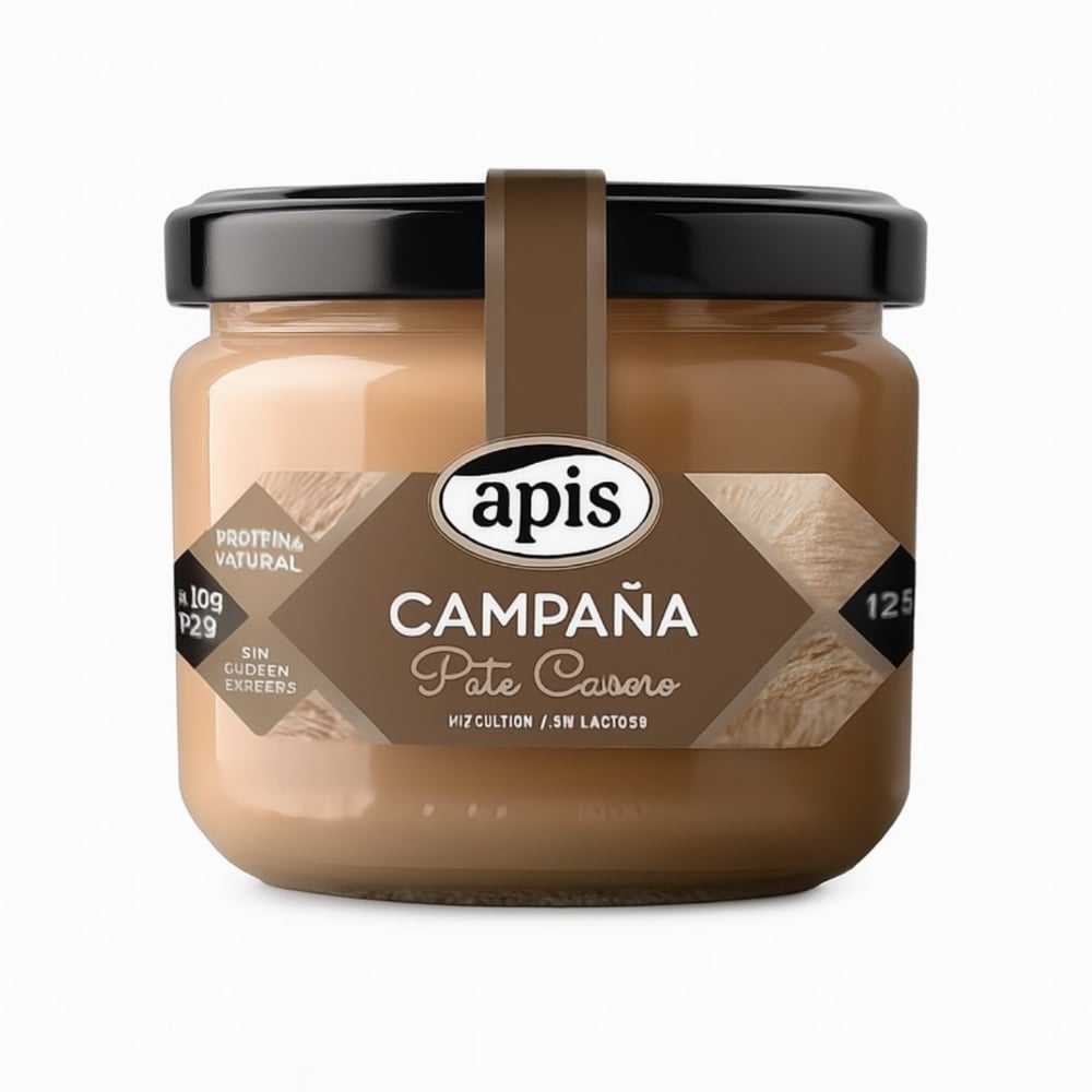 Paté casero de hígado a la campaña Apis (125 g / 4.41 oz) - Imagen 1