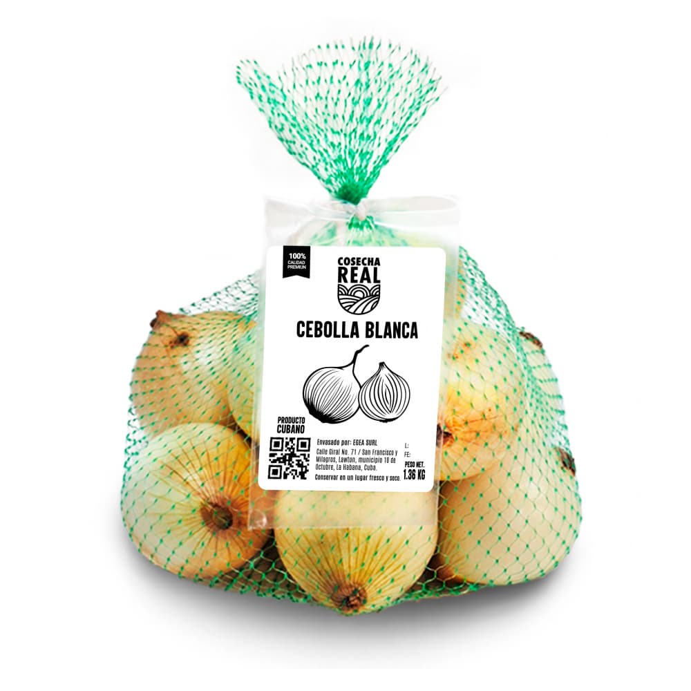 Cebolla blanca Cosecha Real (1.36 kg / 3 lb) - Imagen 1