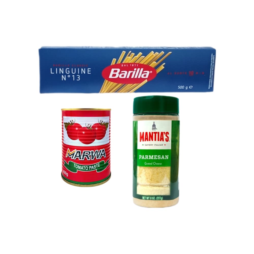 Pasta de tomate + Pasta linguine No.13 + Queso parmesano - Imagen 1