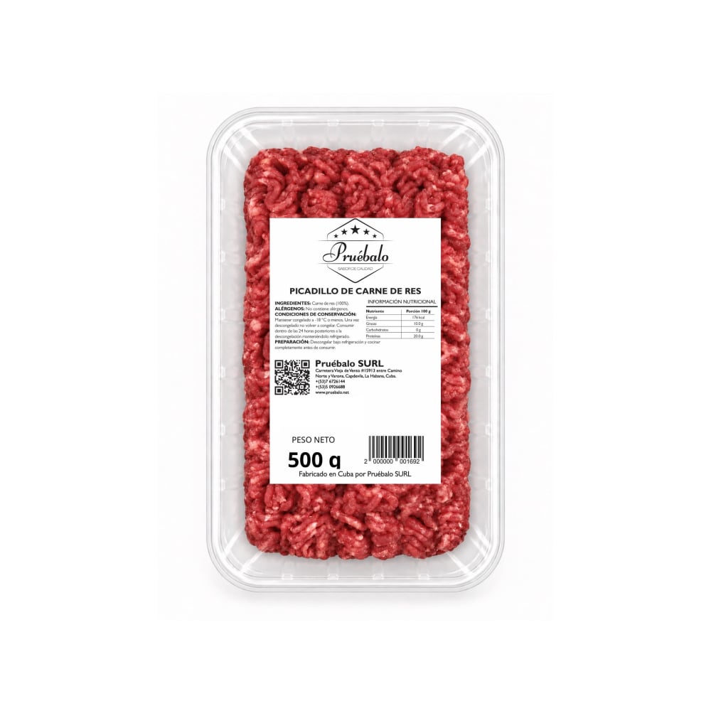 Picadillo de res Pruébalo (500 g / 1.1 lb) - Imagen 1