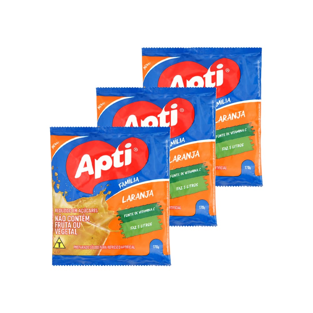 Refresco instantáneo sabor naranja (3 x 170 g / 6 oz) - Imagen 1