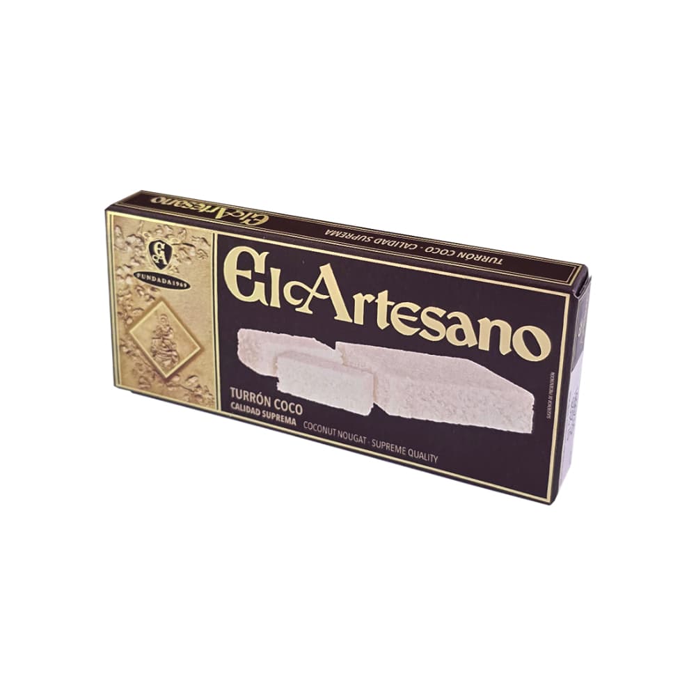 Turrón de coco El Artesano (150 g / 5.29 oz) - Imagen 1
