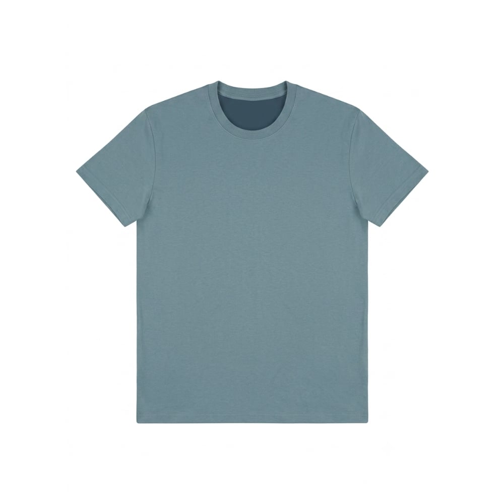 Camiseta de cuello redondo verde aceituna de algodón para hombre Torbex (Talla 2XL) - Imagen 1