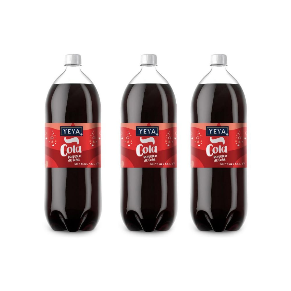 Refresco gaseado de cola YEYA (3 x 1.5 L / 50.7 fl oz) - Imagen 1