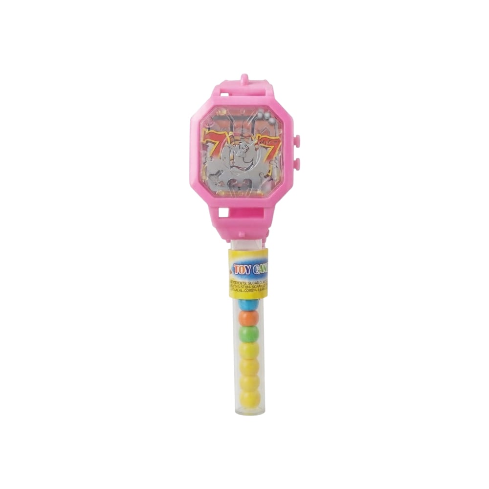 Reloj de juguete rosado con caramelos Chipirrines - Imagen 1