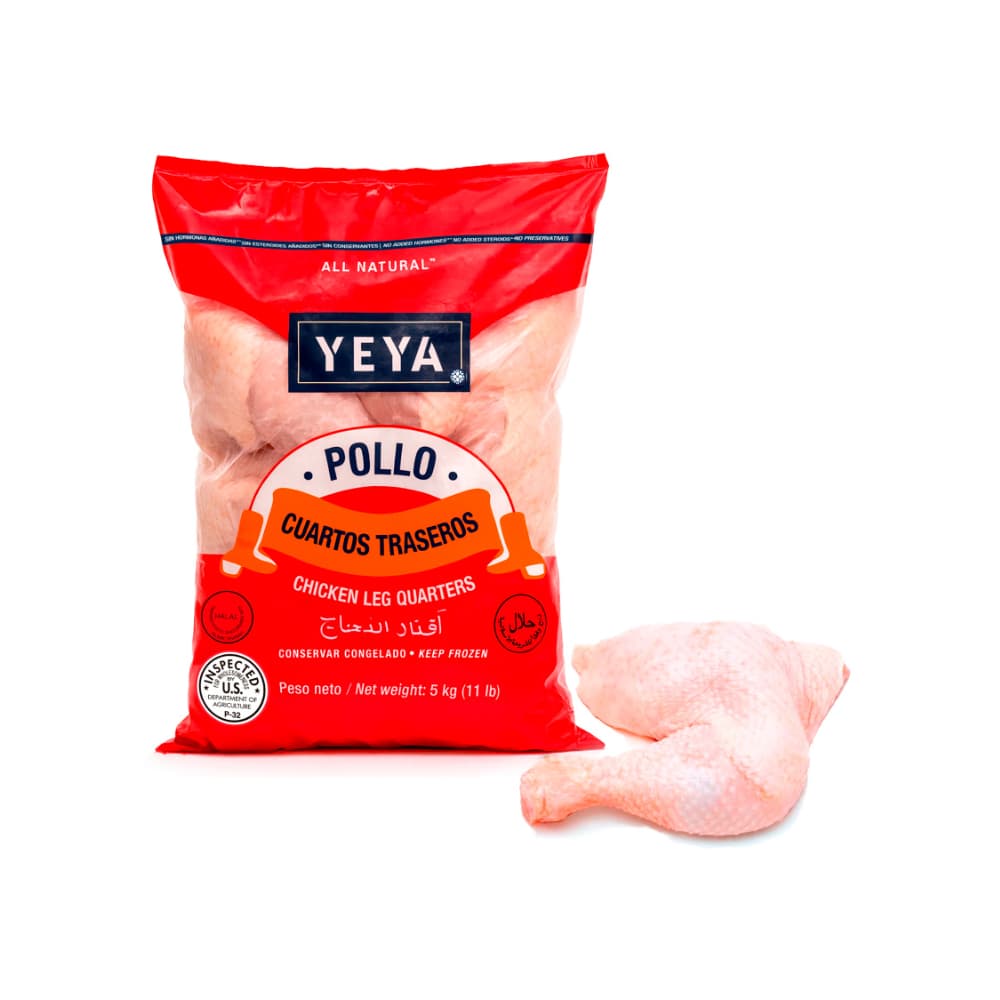Cuartos traseros de pollo YEYA (5 kg / 11 lb) - Imagen 1
