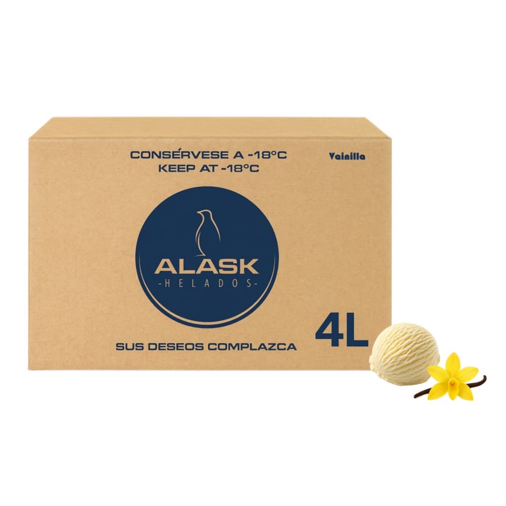 Helado sabor vainilla Alask (4 L) - Imagen 1