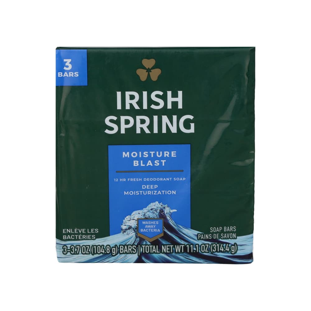 Jabón de baño ráfaga de humedad Irish Spring (3 x 104.8 g / 3.7 oz) - Imagen 1