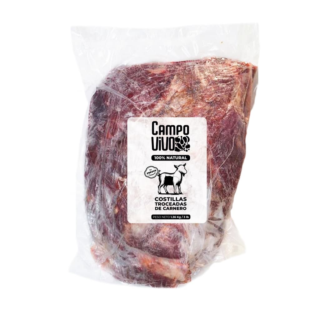 Costillas troceadas de carnero Campo Vivo (1.36 kg / 3 lb) - Imagen 1