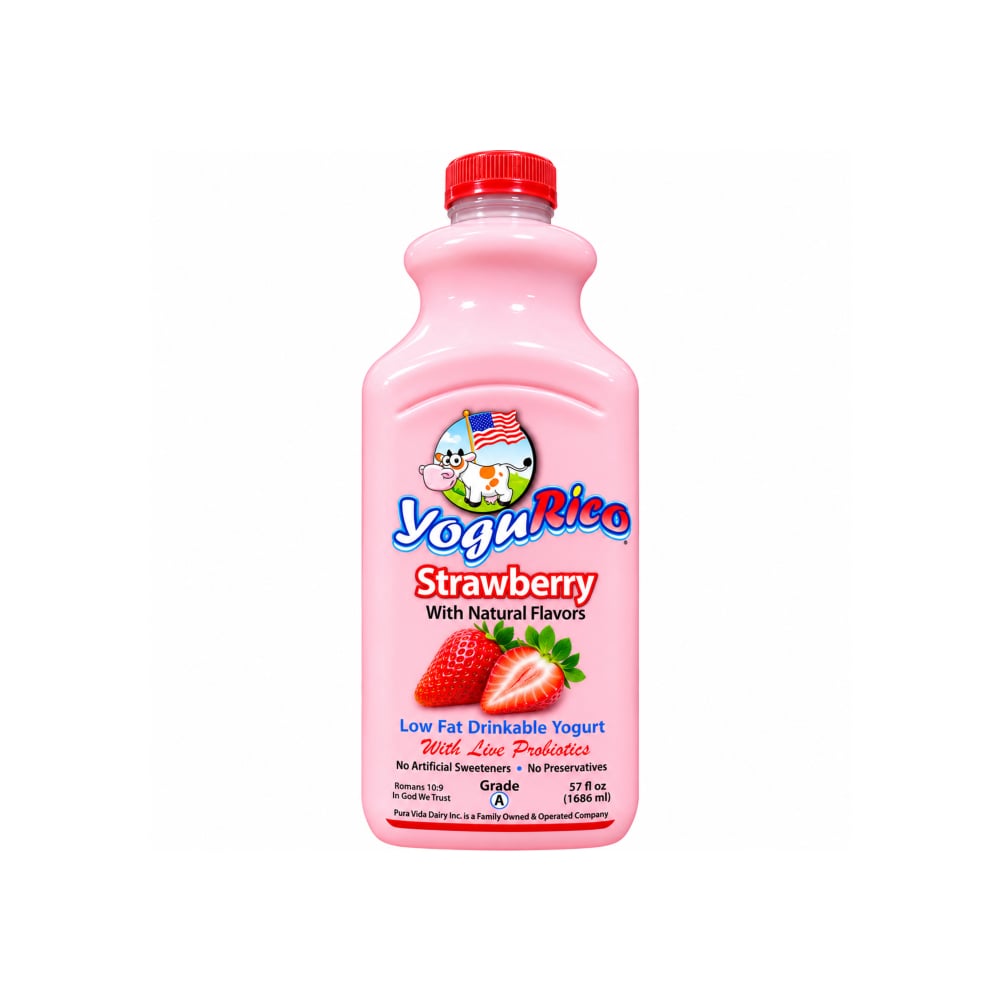 Yogur de fresa bebible YoguRico (1.69 L) - Imagen 1