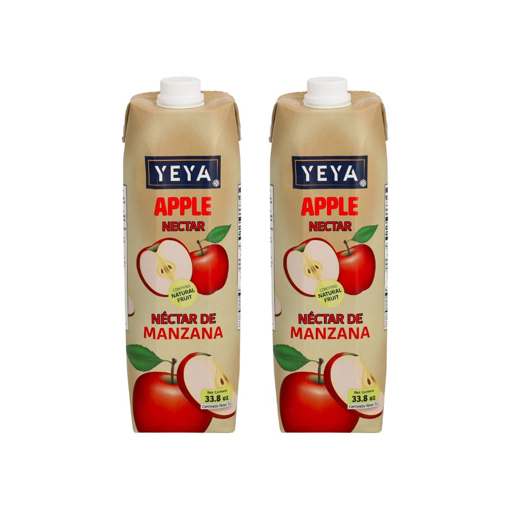 Néctar de manzana YEYA (2 x 1 L / 33.8 fl oz) - Imagen 1