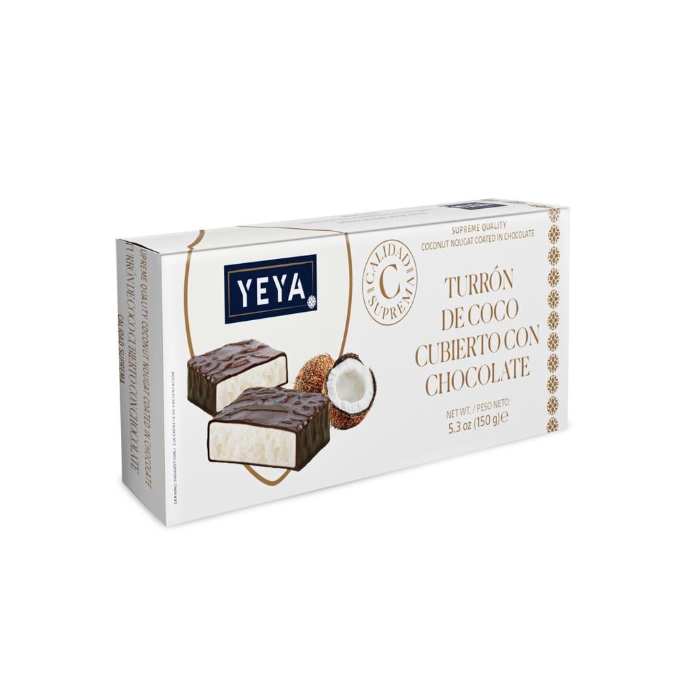 Turrón de chocolate con coco Calidad suprema YEYA (150 g / 5.3 oz) - Imagen 1