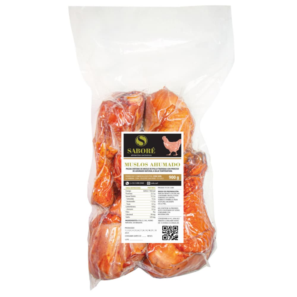 Muslos de pollo ahumados Saboré (900 g / 1.98 lb) - Imagen 1