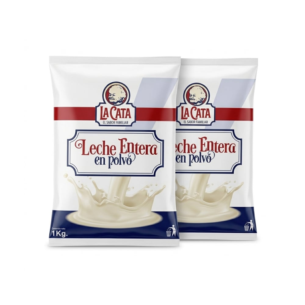 Leche en polvo entera La Cata ( 2 x 1 kg / 2.20 lb) - Imagen 1