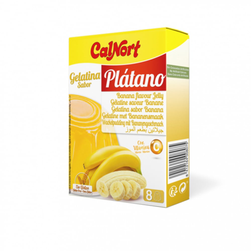 Gelatina de plátano Calnort (170 g / 6 oz) - Imagen 1