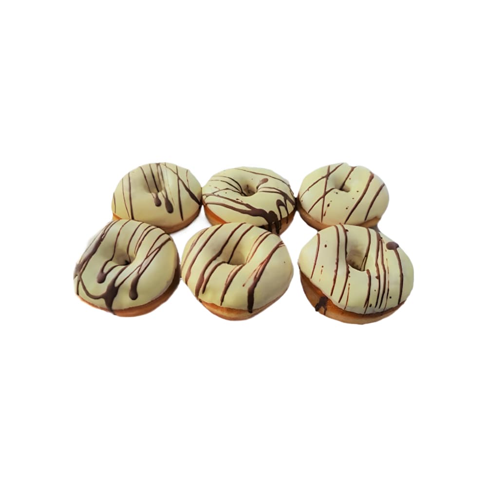 Donas de choco blanco Tamys Cakes (6 U) - Imagen 1