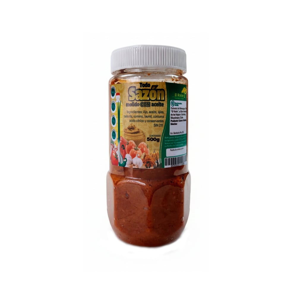 Todo sazón molido con aceite El Roble (500 g / 1.1 lb) - Imagen 1