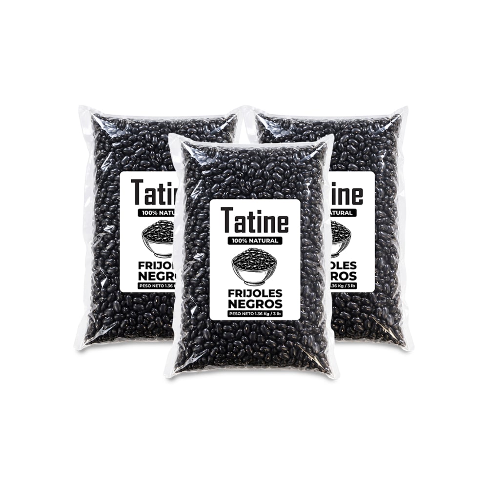 Frijoles negros Tatine (3 x 1.36 kg / 3 lb) - Imagen 1