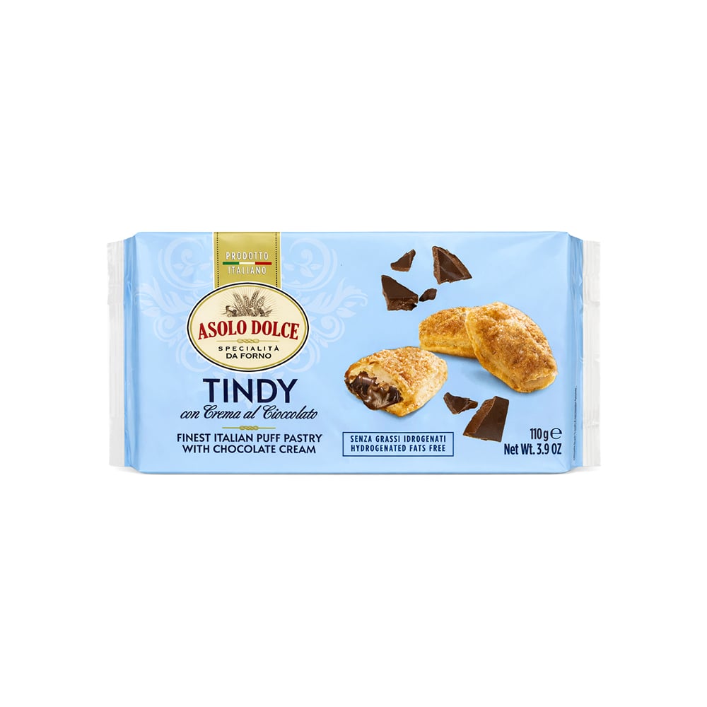 Pastel de hojaldre con crema de chocolate Tindy Asolo Dolce (110 g / 3.9 oz) - Imagen 1