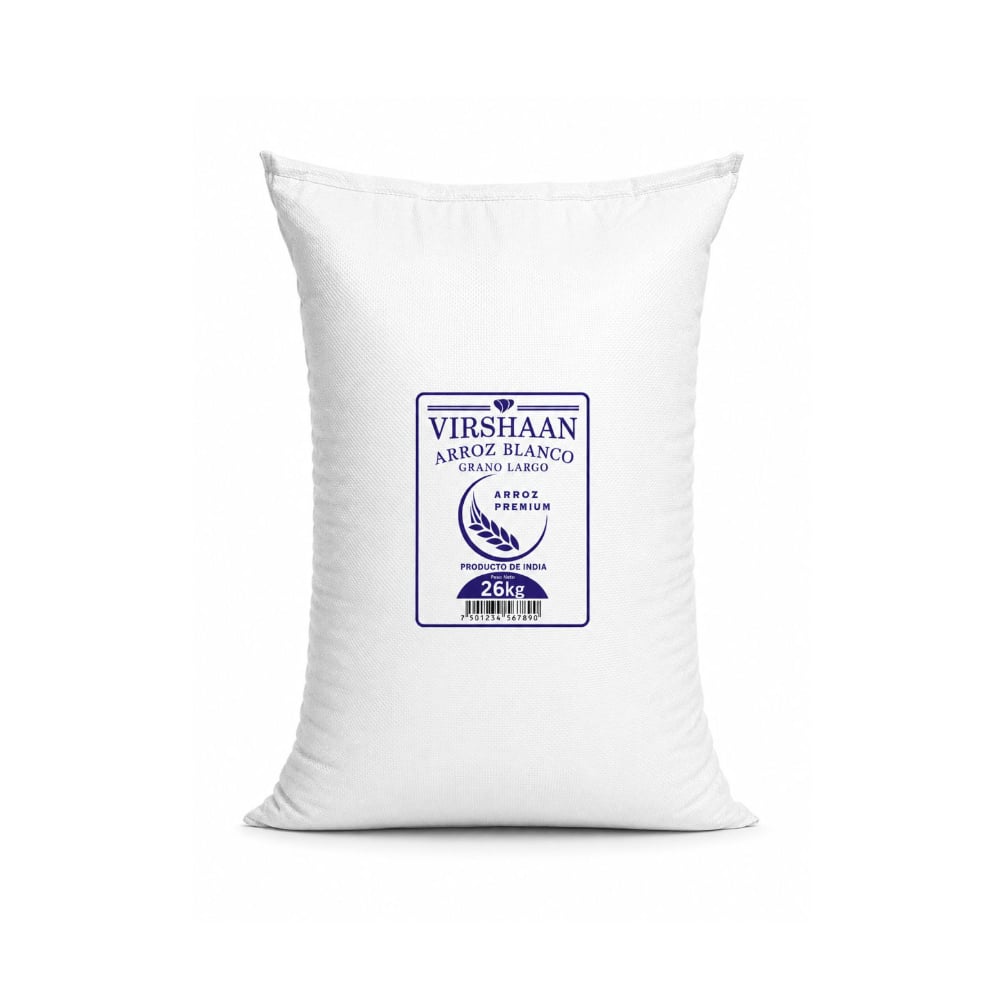 Arroz blanco grano largo Virshaan (26 kg / 57.32 lb) - Imagen 1