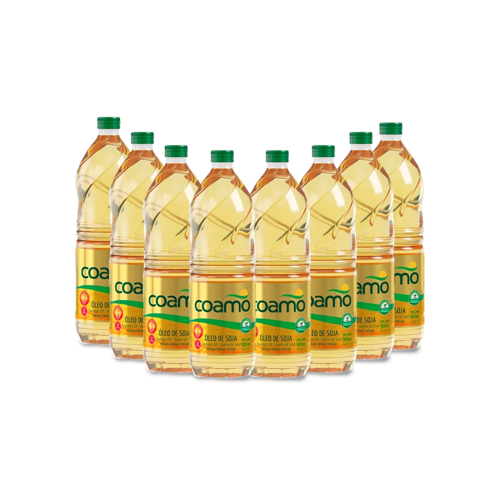 Aceite de soja refinado Coamo (8 x 900 ml) - Imagen 1