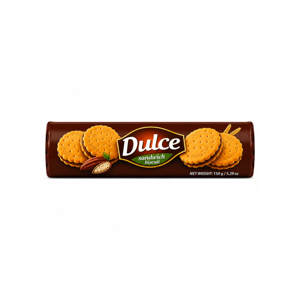 Galleta rellena sabor chocolate Dulce (150 g / 5.29 oz) - Imagen 1