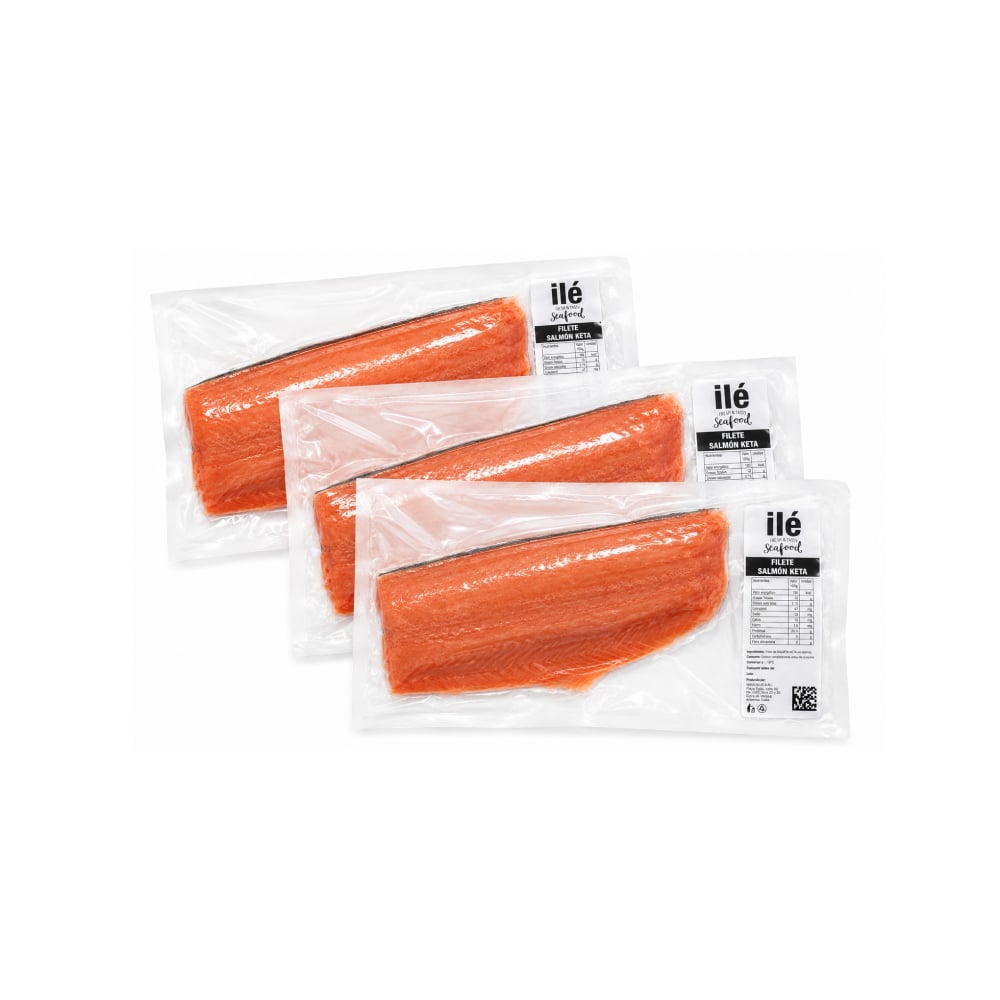 Filete de salmón keta Ilé (3 x 1 kg / 2.2 lb) - Imagen 1