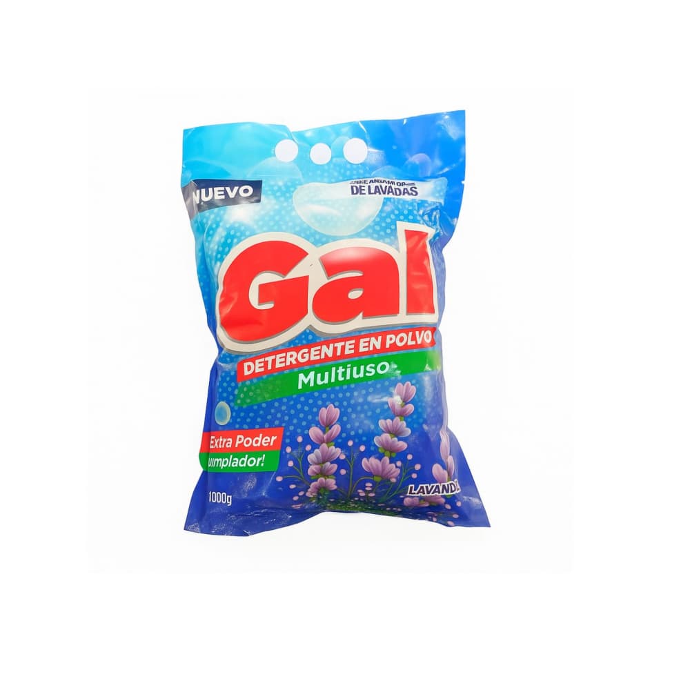 Detergente en polvo multiusos lavanda Gal (1 kg / 2.2 lb) - Imagen 1