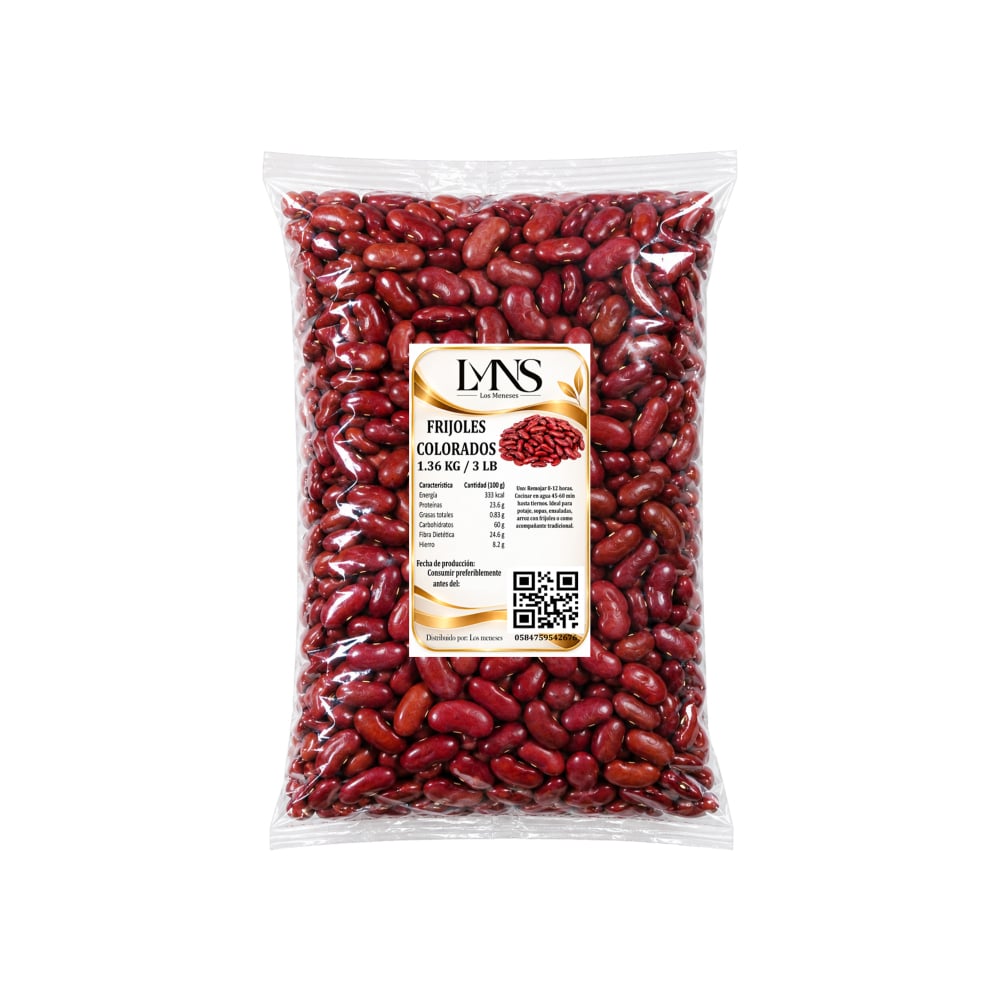 Frijoles colorados Los Meneses (1.36 kg / 3 lb) - Imagen 1