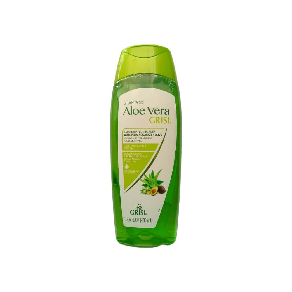 Champú de aloe vera aguacate y olivo Grisi (400 ml / 13.5 fl.oz) - Imagen 1