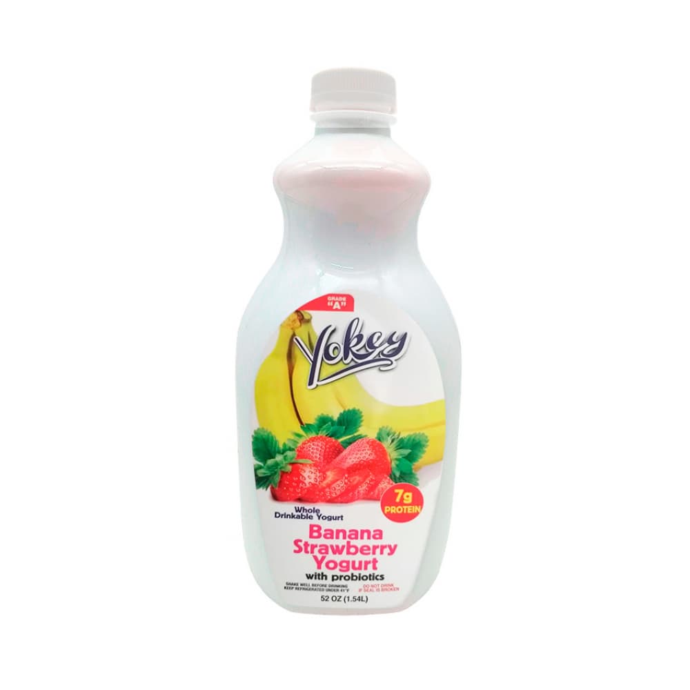 Yogurt de plátano y fresa con probióticos Yokey (1.54 L) - Imagen 1