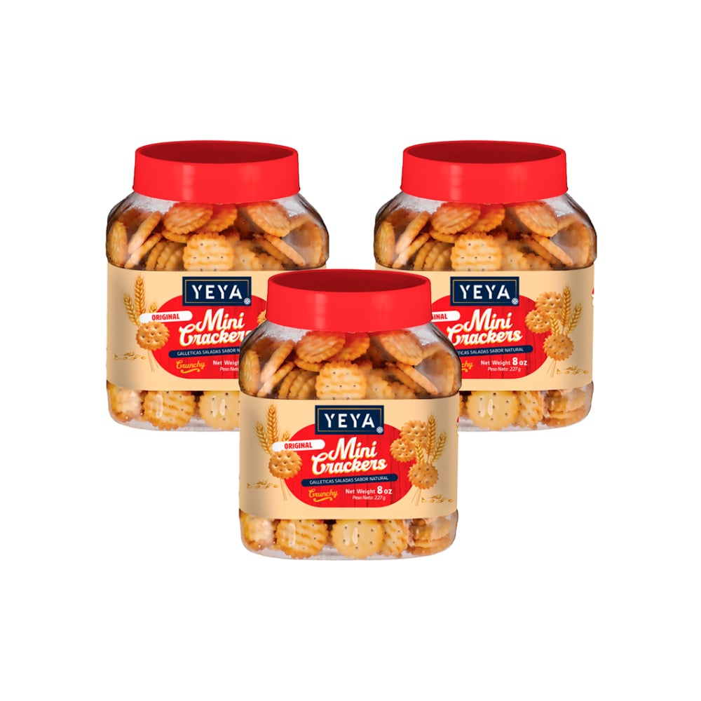 Galleticas saladas sabor original YEYA (3 x 227 g ) - Imagen 1